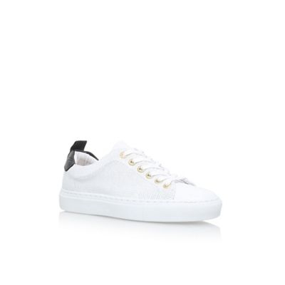 White 'Lava NP' flat lace up sneakers